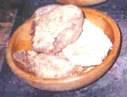 Sample of ship's biscuit
                  (flour)