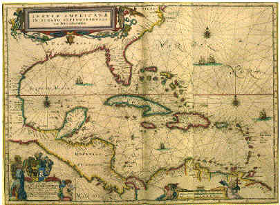Map of the Spanish Main