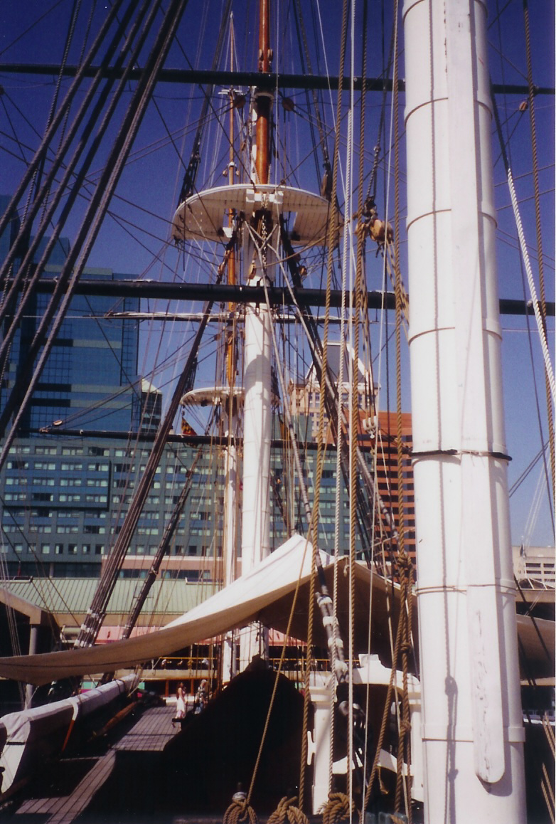 USS Constellation -
                      Masts