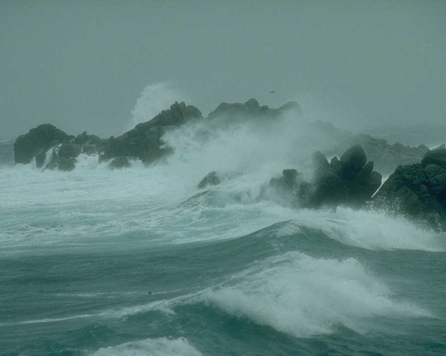 Stormy seas
                  (source: PrintMaster)