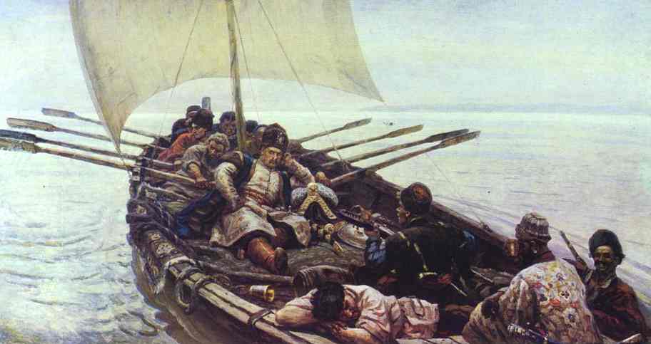 Cossack pirates return from
            successful raid on Persia